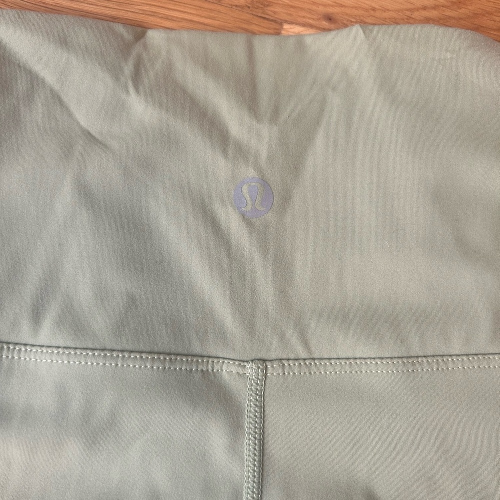 Green align leggings.